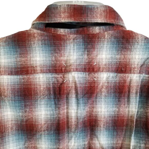 Maison Margiela Pendleton Large Shirt Plaid Check Gray Rust Made Italy Button Up - Picture 7 of 16